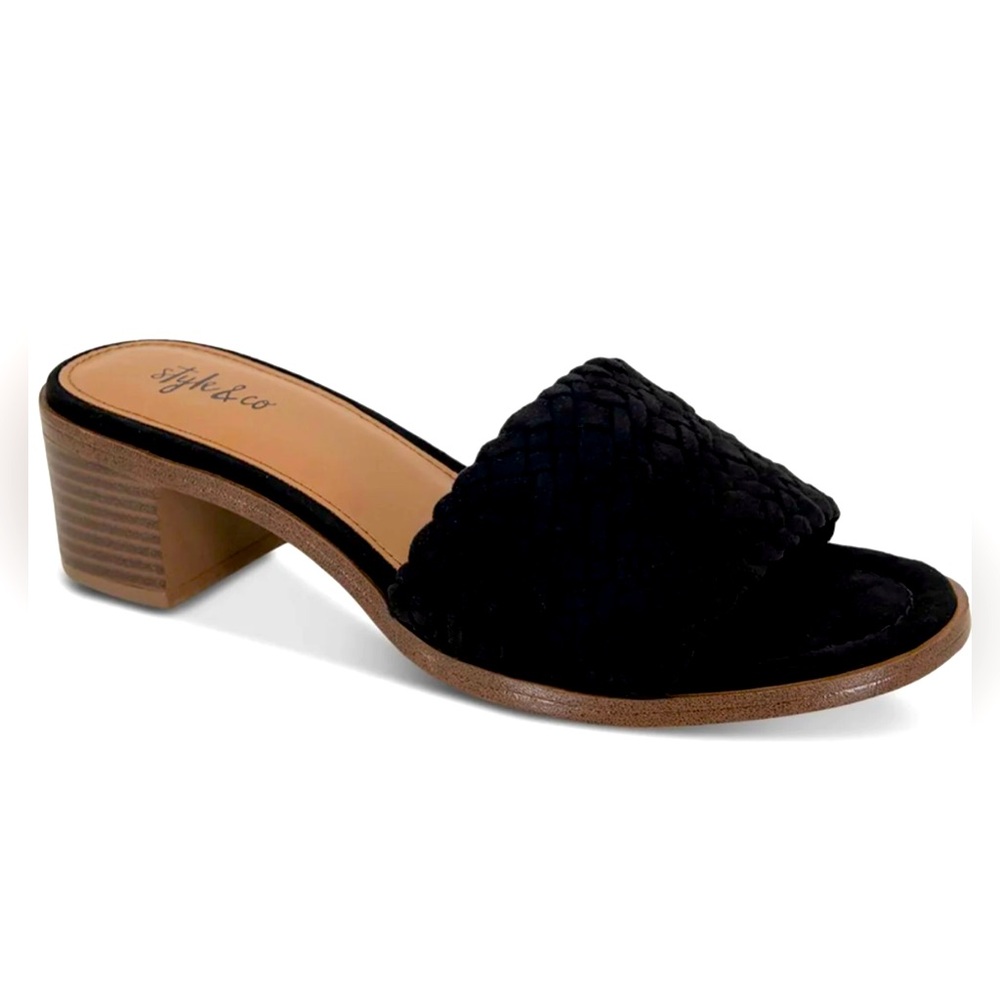 New ~ Style & Co. Cassandraa Woven Slip On Slide Sandals.